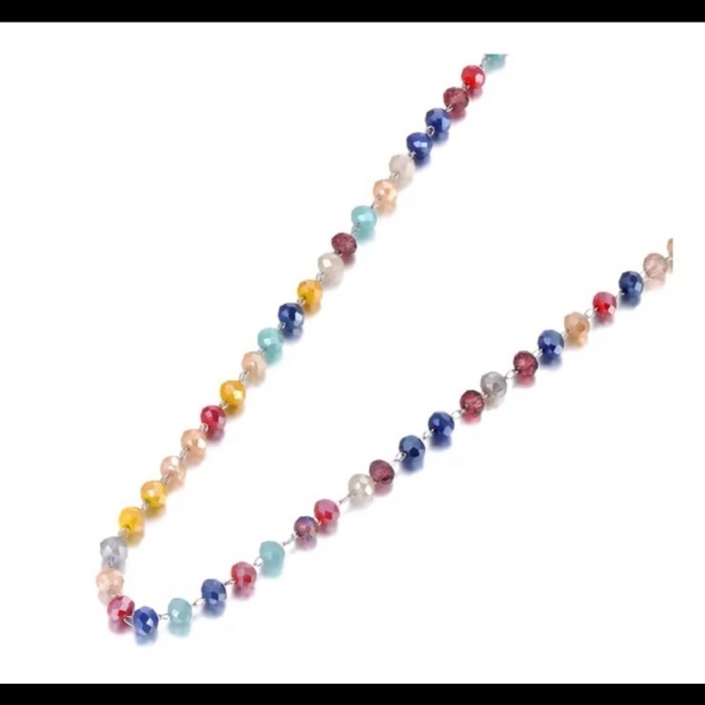 Gorgeous Multicolor Natural Gemstone Necklace - image 1